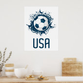 USA Soccer Poster (Küche)