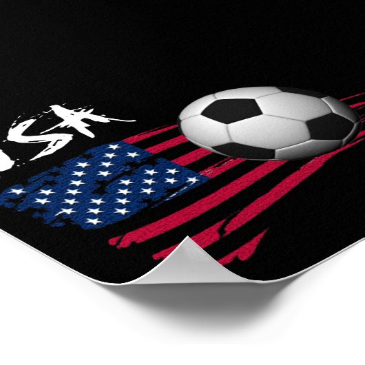 USA Soccer Poster (Ecke)