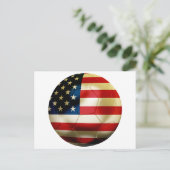 USA Soccer Postkarte (Stehend Vorderseite)