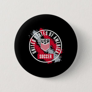 Usa Soccer Retro Paint Navy Usmnt Offiziell Lizini Button