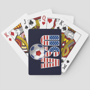 USA Soccer Spielkarten