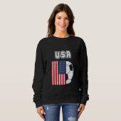 Usa Soccer Team Flag Sweatshirt (Vorne ganz)
