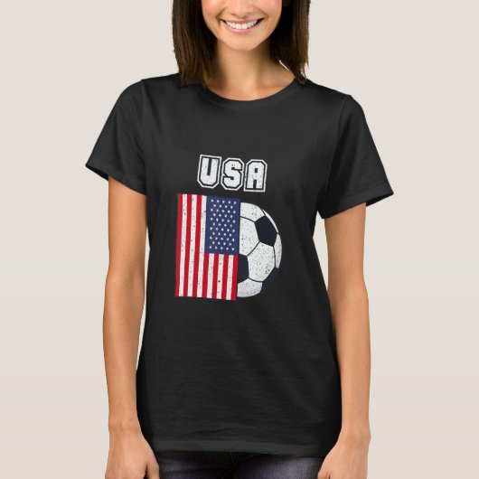 Usa Soccer Team Flag T-Shirt (Vorderseite)