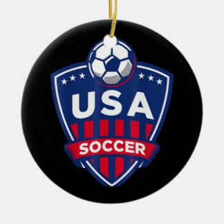 USA Soccer Team Keramik Ornament