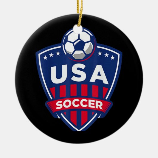 USA Soccer Team Keramik Ornament (Vorne)