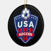 USA Soccer Team Keramik Ornament (Links)