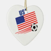 USA Soccer Team Keramik Ornament (Rechts)