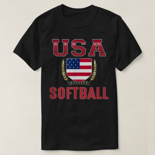 USA Softball - T-Shirt (Design vorne)