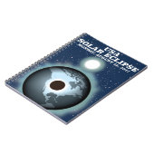 USA Solar Eclipse 2017 Vintage Poster Notizblock (Linke Seite)