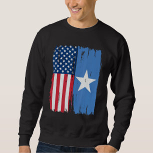 USA Somalia Halbamerikanische Flaggenroots Sweatshirt