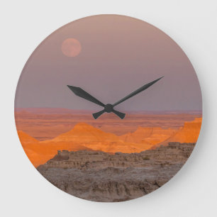 USA, South Dakota, Badlands National Park Große Wanduhr