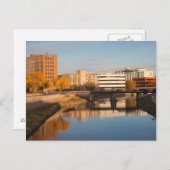 USA, South Dakota, Sioux Falls, City Skyline Postkarte (Vorne/Hinten)