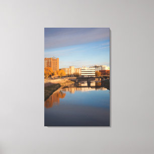 USA, South Dakota, Sioux Falls, Stadt-Skyline Leinwanddruck