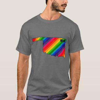 USA Staaten Oklahoma Regenbogen T-Shirt