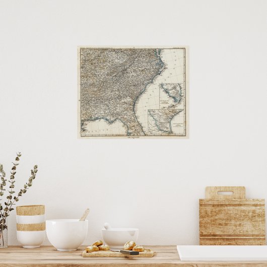 USA Staaten Poster (Küche)