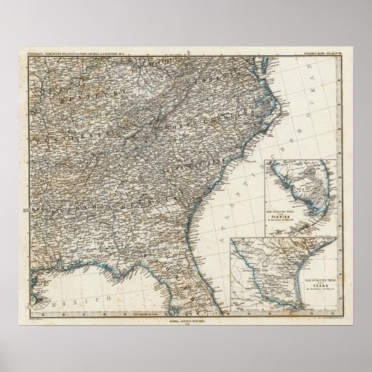 USA Staaten Poster (Vorne)