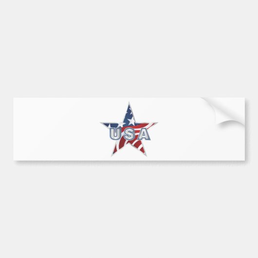 USA Star Autoaufkleber (Vorne)