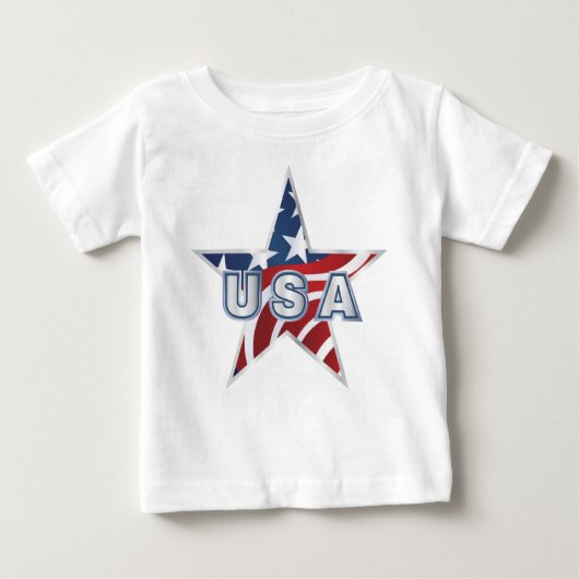 USA Star Baby T-shirt (Vorderseite)