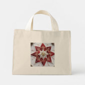 USA-Star-Blume Mini Stoffbeutel (Rückseite)