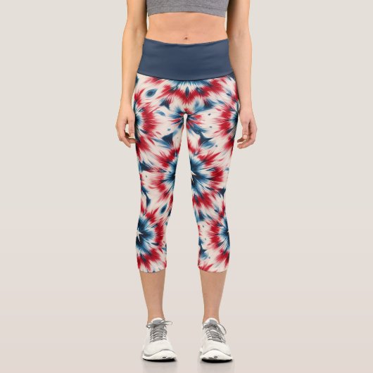 USA Star Capri Leggings (Vorderseite)