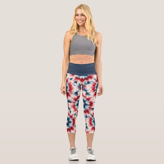 USA Star Capri Leggings (Vorderseite)