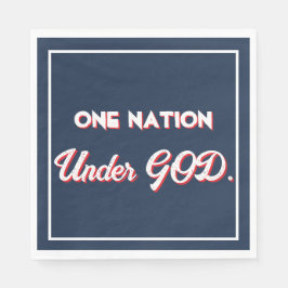 USA Star "Eine Nation unter Gott" Serviette