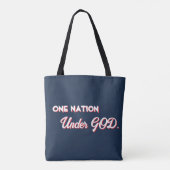 USA Star "Eine Nation unter Gott" Tasche (Rückseite)