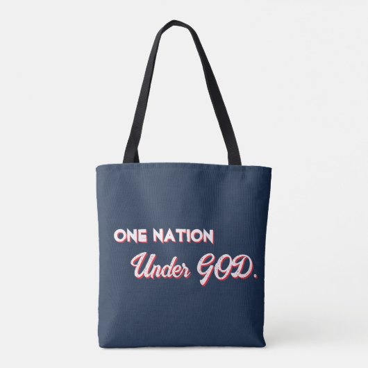 USA Star "Eine Nation unter Gott" Tasche (Rückseite)