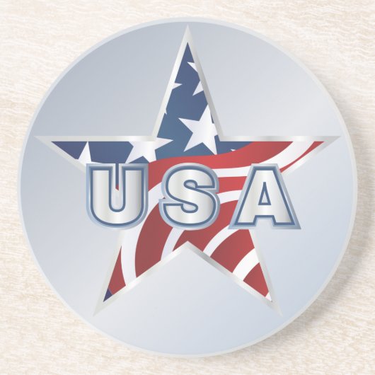 USA Star Sandstein Untersetzer (Vorne)
