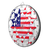 USA Star Spangled Liebe My Country of Liebe Dartscheibe (Vorderseite rechts)