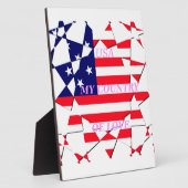 USA Star Spangled Liebe My Country of Liebe Fotoplatte (Seite)