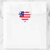 USA Star Spangled Liebe My Country of Liebe Herz-Aufkleber (Tasche)