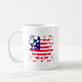 USA Star Spangled Liebe My Country of Liebe Kaffeetasse (Links)