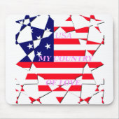 USA Star Spangled Liebe My Country of Liebe Mousepad (Vorne)