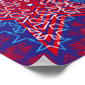 USA STARG FLAG BY MASANSER PIXELAT POSTER (Ecke)
