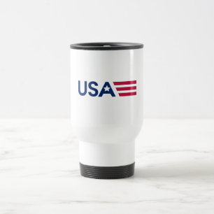 USA Stars and Stripes Reisebecher