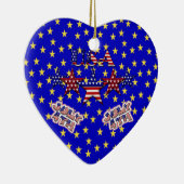 USA Stars Keramik Ornament (Rechts)