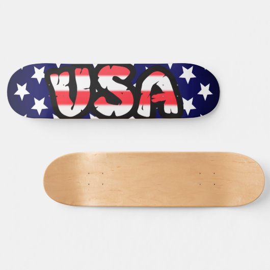 USA Stars Skateboard (Horizontal)