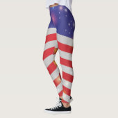 USA Stars & Stripes American Flag Light & Firework Leggings (Links)