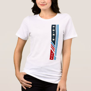 USA Stars Stripes Grafischer T - Shirt