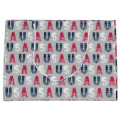 USA Stars & Stripes Große Geschenktüte (Vorderseite)