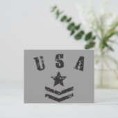 USA Stars & Stripes Postkarte (Stehend Vorderseite)