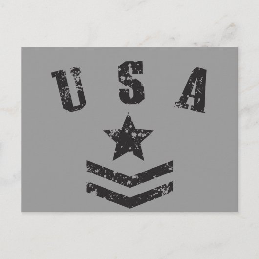 USA Stars & Stripes Postkarte (Vorderseite)