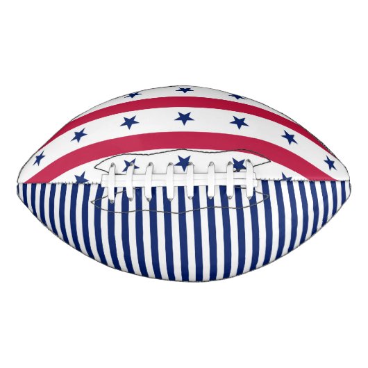 USA Stars Stripes Red White Blue Patriotic Sports Football (Vorderseite)