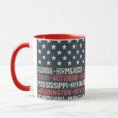 USA |States u. Kapitalien Tasse (Links)