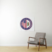USA_STATES - WITH_FLAG_California_circle_with_flag Wandteppich (Beispiel (Horizontal))