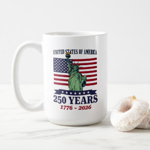 USA Statue of Liberty 250 Jahre 1776-2026 Kaffeetasse