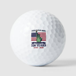 USA Statue of Liberty 250 Years 1776-2026 Golfball