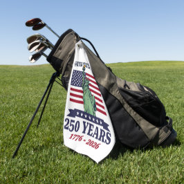 USA Statue of Liberty 250 Years 1776-2026 Golfhandtuch