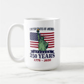 USA Statue of Liberty 250 Years 1776-2026 Kaffeetasse (Links)